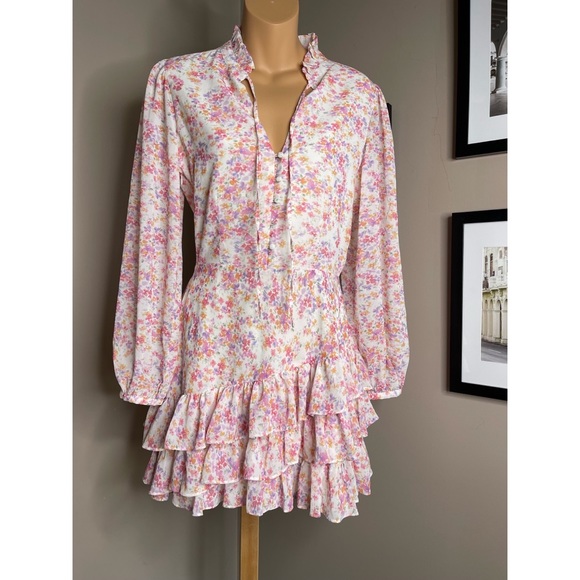 Anthropologie Yumi Kim Jenna Ruffled Mini Dress - Picture 5 of 7